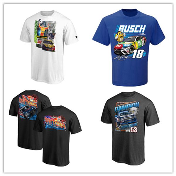 

alex bowman nascar cup футболка william byron ryan blaney jones busch joey logano брэд кевин харвик болельщики топы футболка печать логотипо, Black