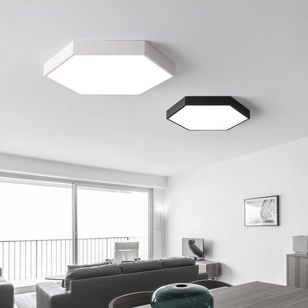 NUOVO Nero Bianco 5 CM spessore lampadario illuminazione Camera da letto Cucina Camera moderna Lampadario a soffitto Minimalismo Lampadari a LED