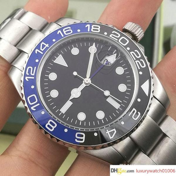 

new mens wristwatch basel red blue stainless steel watch 126600 automatic movement mens watch new arrival ing