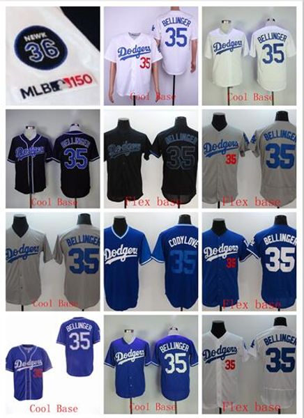 

Whole ale dodger newk 36 ptach 150 35 bellinger 35 codylove flex cool white blue gray black ba eball jer ey titched ba e