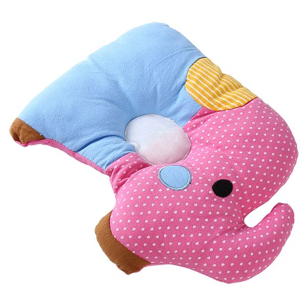 

baby shaping pillow soft cotton lovely elephant cartoon sleep support head positioner anti-rollover head protection newborn gift