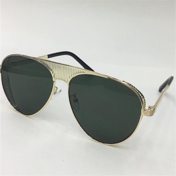 

kapelus mesh mesh sunglasses pierced big face glasses metal glasses ma1050, White;black