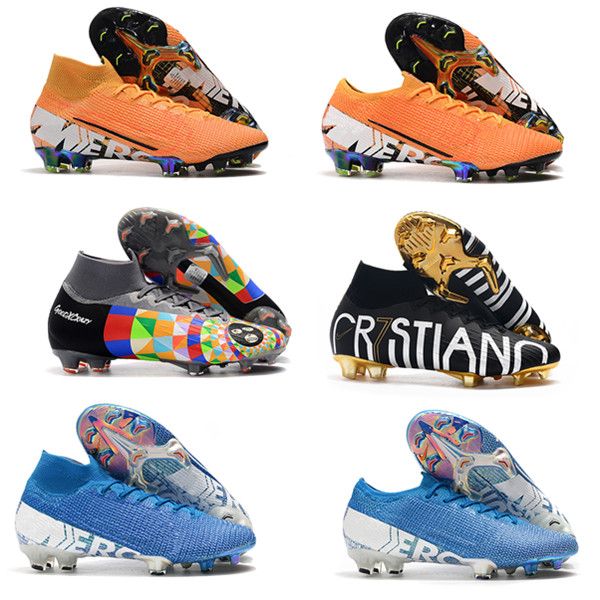 

Мужские ртутные Vaporss Fury XIII Elite FG Футбольные бутсы Гибкие 360 Superfly VII Новые Огни Футбо