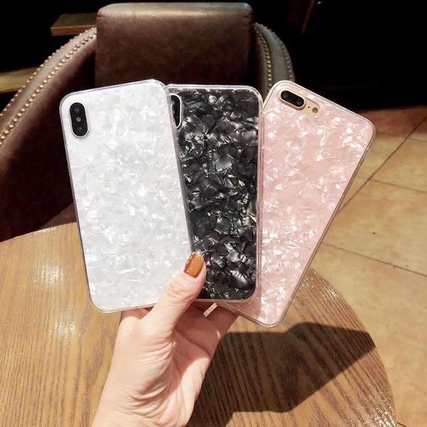 

ell simple shell pattern case for iphonexr iphonexs max cases anti-full soft phone cover for iphone 678 for samsung