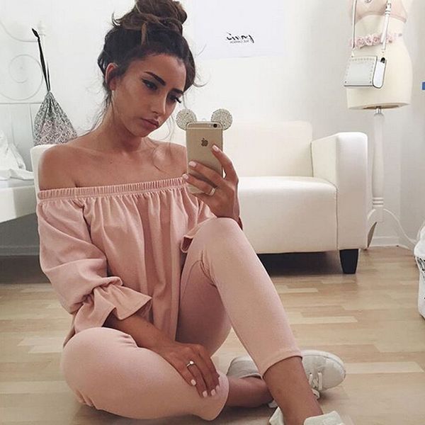 

blouse woman women clothing long sleeve cotton blouse off shoulder shirts blouse fashion women ladies clothes loose pullover, White