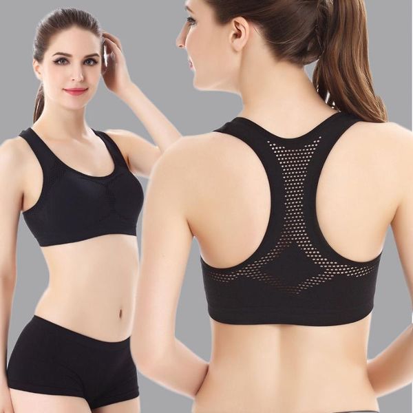 

vest sports bra set hollow no steel ring breathable quick dry running underwear comfortable bras set, Red;black