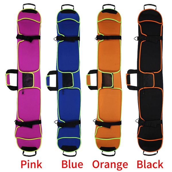 

winter scratch resistant protective case travel accessory outdoor skiing plate dumpling sports monoboard storage snowboard bag, Black;gray