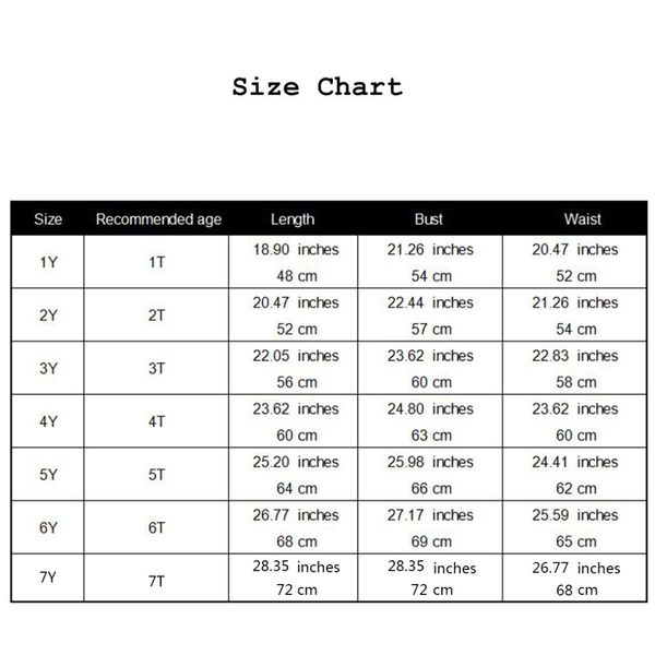 kids size chart in cm