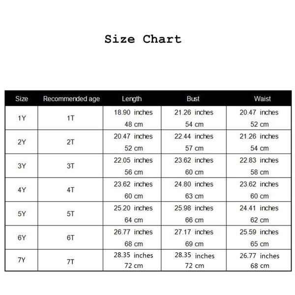 77 Kids Size Chart