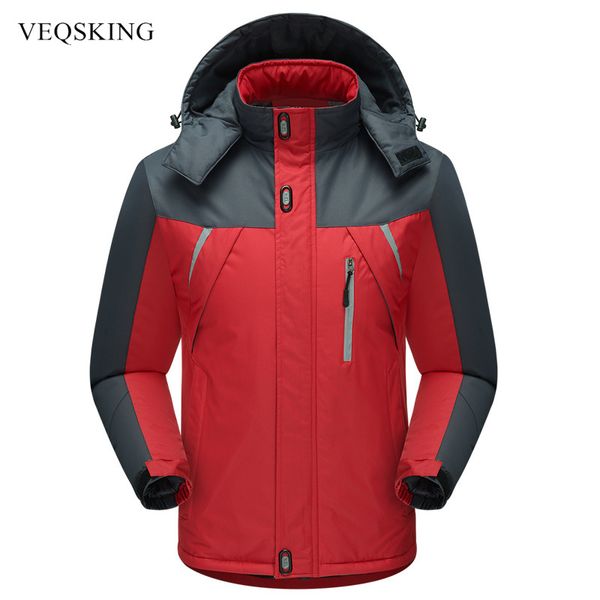 

men winter jacket coat men outdoor degree camping trip trekking coat fishing windbreaker climbing hiking jackets m-5xl, Blue;black