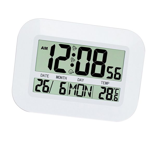 

large lcd digital clock temperature meter clock calender snooze alarm clock
