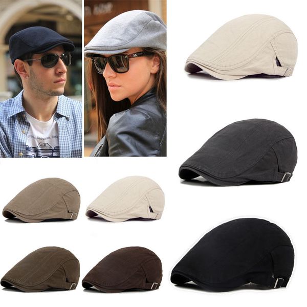 

mens ivy hat berets cap golf driving sun flat cabbie newsboy fashion herringbone baker boy country peaky blinder style flat hat, Blue;gray