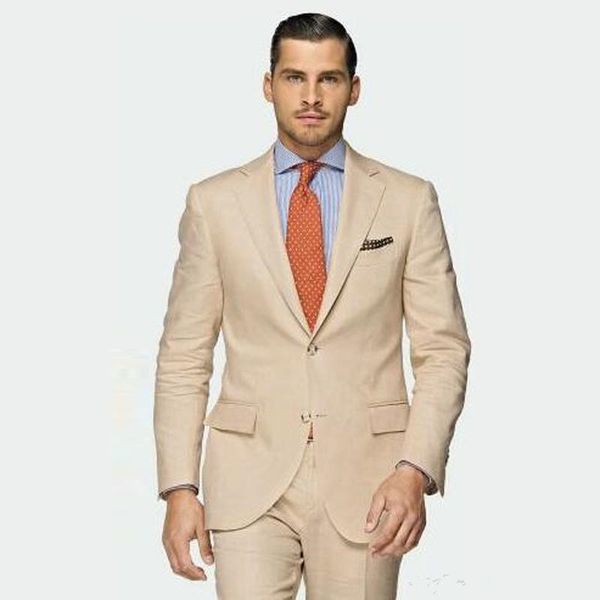 

new slim fit khaki men suits wedding groom tuxedos 2 pieces (jacket+pants) man blazer prom wear 138, Black;gray