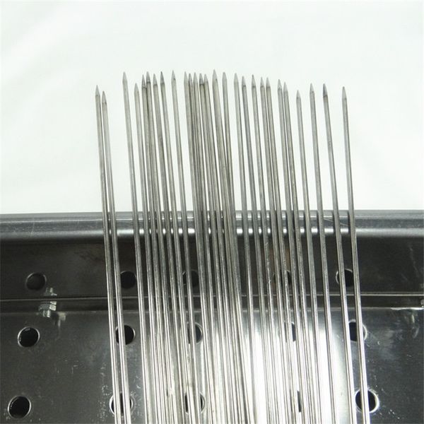

20pcs/lot 28.5cm*2mm stainless skewer barbecue fork stainless bbq food stick bbq tools kitchen outdoor roast tool bbq tools accessories