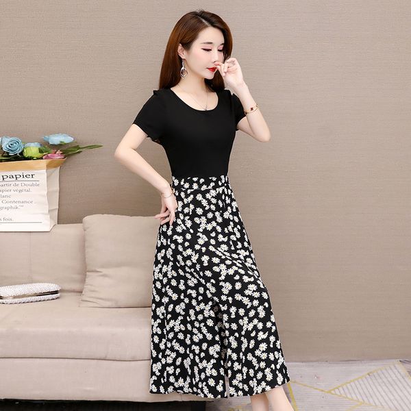 

little daisy dress new dirty mom decoration thin medium length, Black;gray