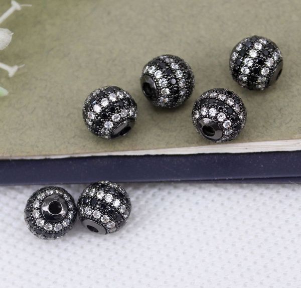 Lot de 10 perles Rondes 12mm en Métal plaqué Argent