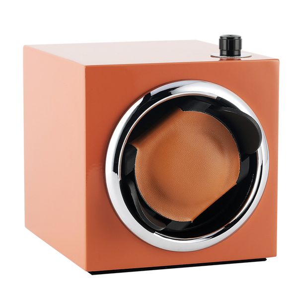 

1+0 adjustable mode watch winders orange/black/red winding box silent motor shaker storage case winder boxes, Black;blue