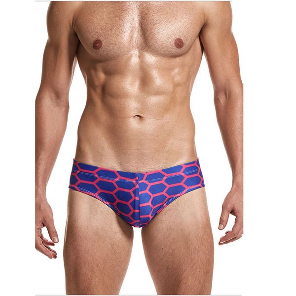 

low waist men swimwear fashion printing men swimsuit quick-drying summer briefs high elasticity swim trunks sea surf