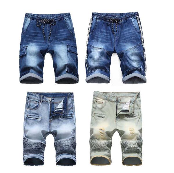 

Men 039 hort jean denim cau ual fa hional di tre ed hort kate board jogger ankle ripped wave hipping