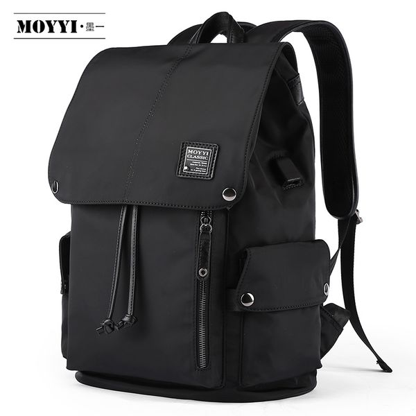 

moyyi waterproof large backpack men functional 14'' 15.6'' lapbackpack male outdoor travel mochilas fashion bag t200602