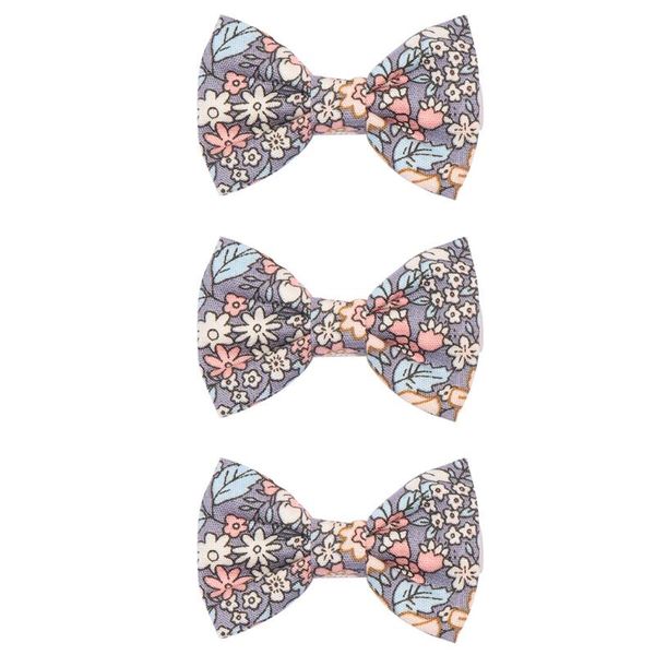 

3pcs girls daily flower bowknot baby toddler pgraphy props hair clip kids cute sweet barrettes headwear decoration hairpin, Slivery;white