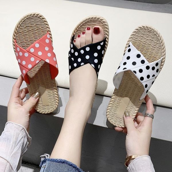 

2020 new fashion women home outdoor slippers beach summer sandals ladies slides indoor house shoes flip flops sandalias mujer, Black