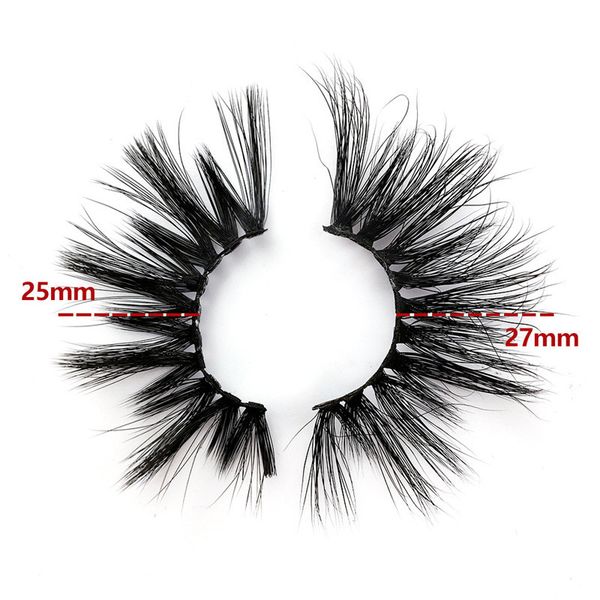 

2019 Новый 27 мм 3D норки ресницы накладные ресницы 5D норки ресницы макияж глаз драматические ресницы наращивание ресниц