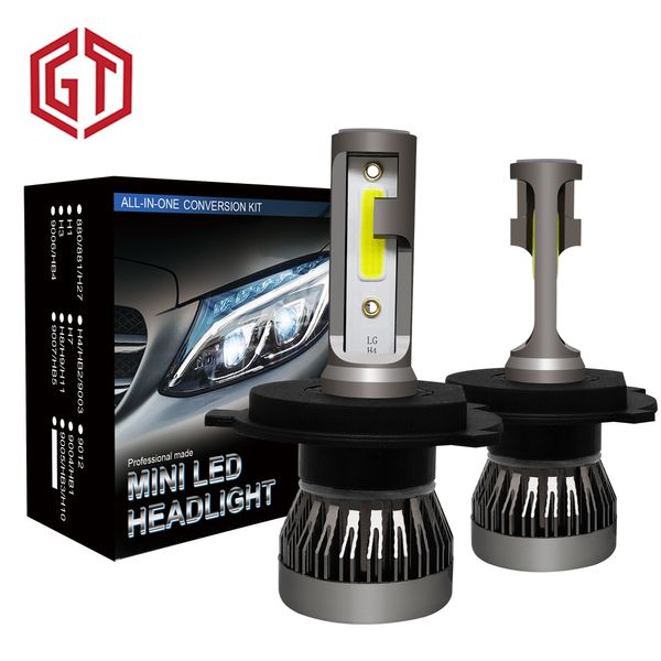 

guangji 2pcs 12000lm headlight car led h7 head lamp h4 hb2 9003 hi/low beam 9005 hb3 h10 9006 hb4 h8 h9 h11 mini auto bulb
