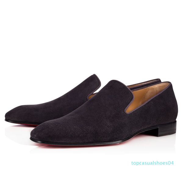 

original box] 2019 party bussiness dress slip on loafers shoes dandelion sneaker red bottom oxford luxury men's leather shoes t04, Black