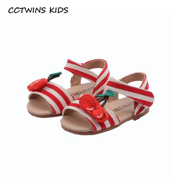 

cctwins kids shoes 2020 summers children fashoin soft shoes baby girls brand flat toddlers princess sandals red ps945, Black;red