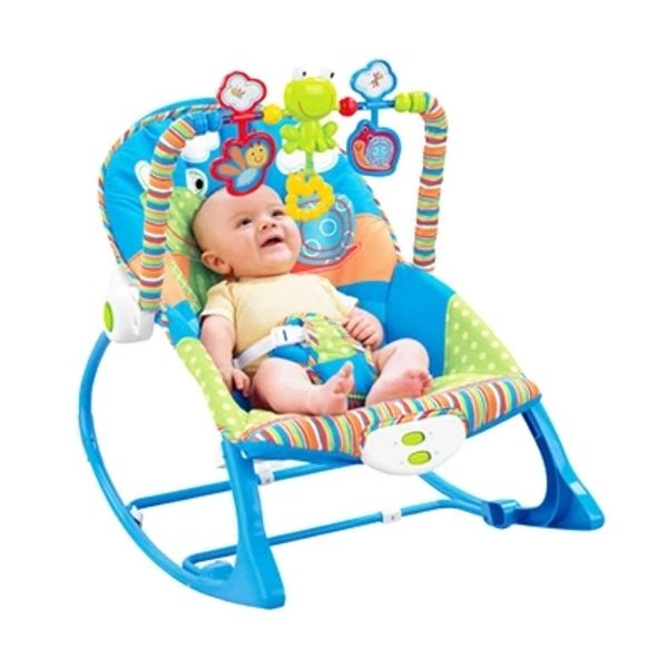 

blue electric baby bouncer swing rocking chair musical toddler rocker vibrating chair
