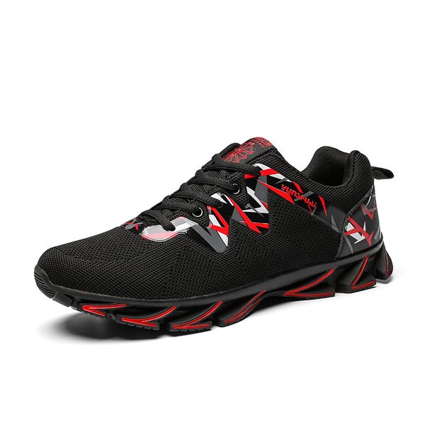

new men casual shoes comfortable breathable walking sneakers lightweight mesh men shoes, Black