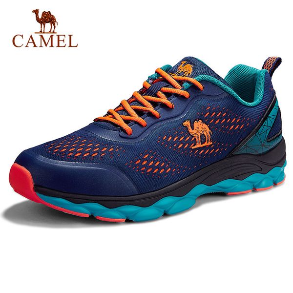 

camel men running shoes professional sneakers marathon men lace-up outdoor sports gym fitness breathable sports shoes y200612, Black