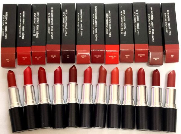 

dhl new aluminum tube makeup lipstick retro/amplified/satin/lustre/matte lipstick 3g