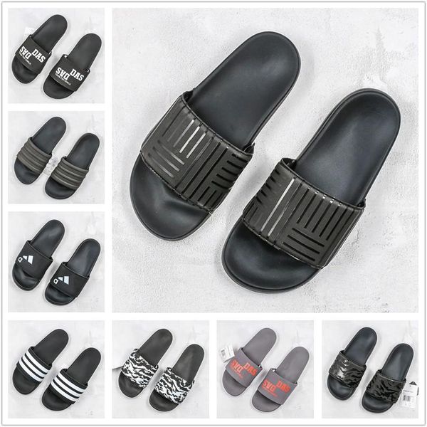 

2020 new sandals nano beach sandals letter slippers print stripes designer slippers black white flip flops 35-44.5