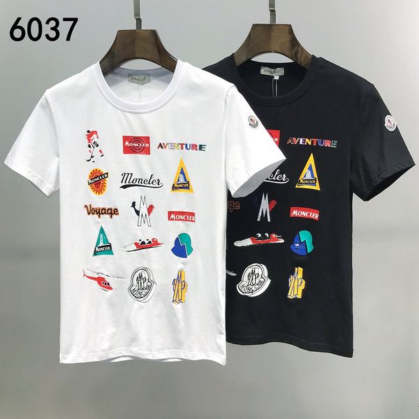 

цветной selectadesigner 2020 футболок мужских футболки высокого качества нового fm'nem'necashion стильная обувь печать мужской t1020257221, Black