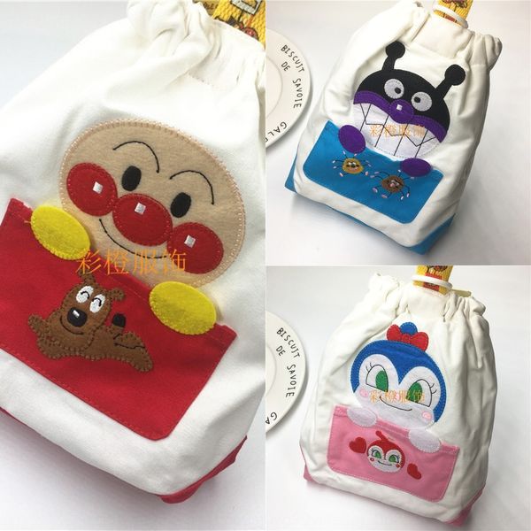 

ins bundle pocket bread storage baby bottle storage bottle insulation bread superman fashion diaper bag canvas hanging bag