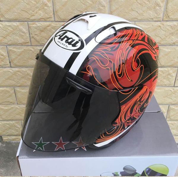 

2017 arai helmet motorcycle helmet half open face casque motocross size: s m l xl xxl,,capacete