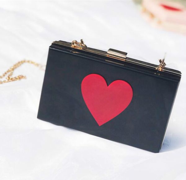 

designer women flap hangbag luxury lady chain shoulder bag fashion bright hearts bags simple bags/6