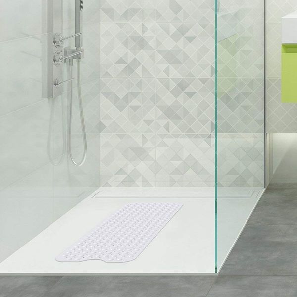 

bath mat 100 x 40cm with cupping massage bath mat white anti-slip material extra-long shower mat washable bathroom rug in machin other bath