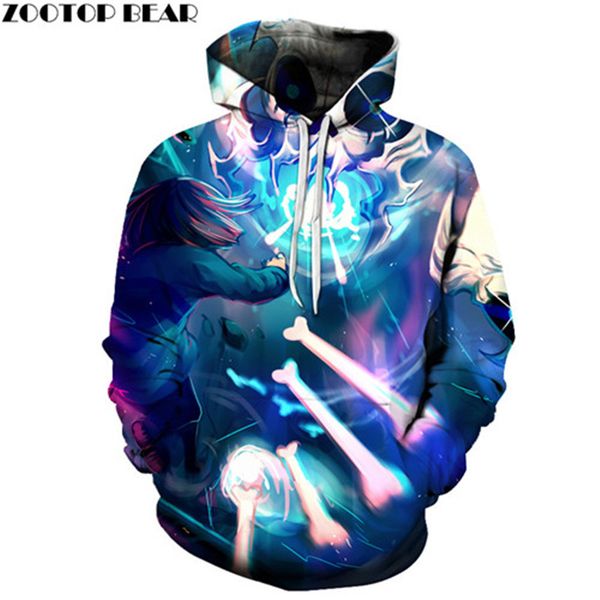 

running undertale 3d printed hoodie sweatshirt men women tracksuit pullover streetwear hoody coat fashion drop ship, Black
