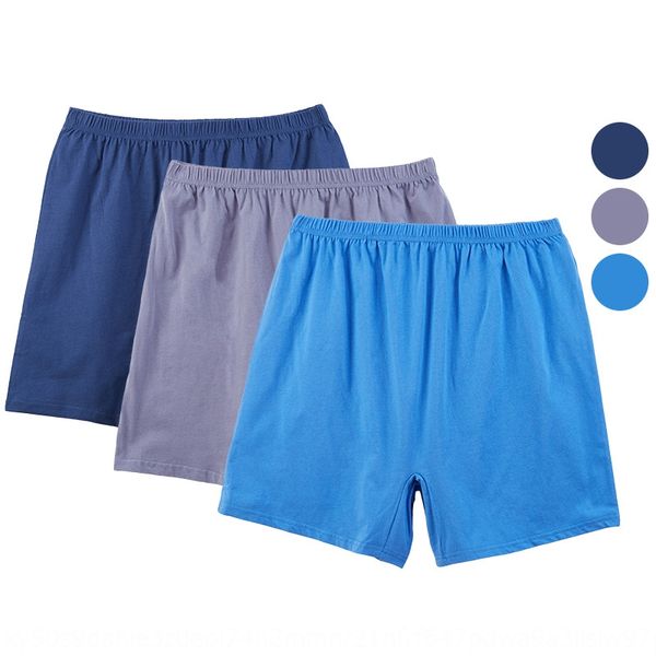 

r11a9 hua youyuan men's cotton boxer pants for middle-aged and elderly people loose large size underwear four-corner dad pants men', Black;white