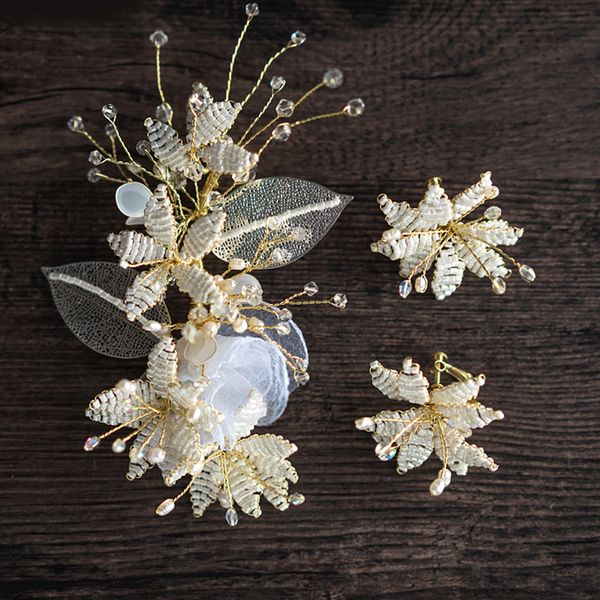 

bride headwear celestial immortals beautiful 2019 hair a korean marry wedding dress full dress accessories earrings suit head, Silver