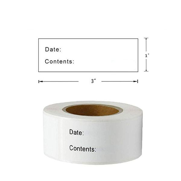 

125pcs / roll food labels наклейки бытовых потребительских товаров самоклеющиеся съемный морозильник холодильник для хранения продуктов бума