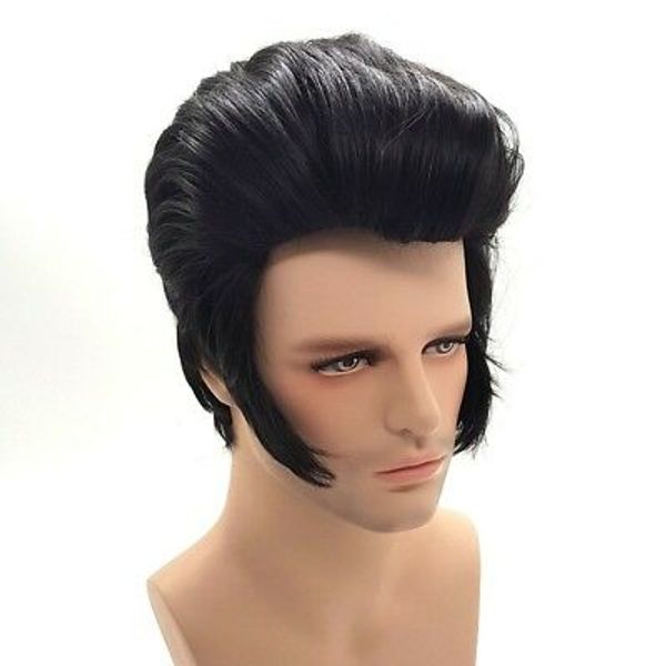 Or Elvis Presley Hairstyle Short Wigs For Men Cosplay Natural