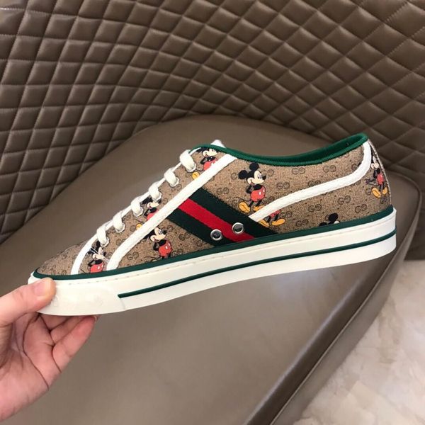 

2020 new fashion luxury advanced manual men's mickey designer fashion classic leisure sneaker size 38-44, Black