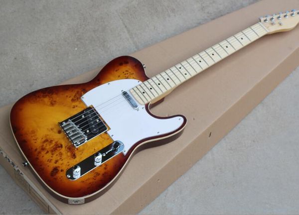 

tl литейщик электрогитара гнилой шпон дерево ручка тиснением шпон шпон закат цвет, бесплатная доставка