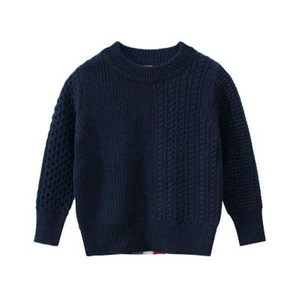 

children brand sweaters kids pullover clothing boys girls casual striped solid color clothes 2020 autumn new trend sale, Blue