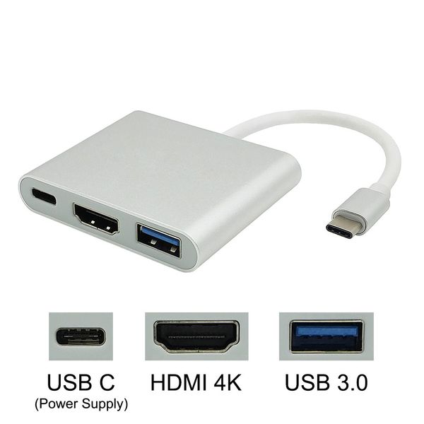 

USB Type C To HDMI USB 3.0 Зарядный адаптер Конвертер USB-C 3.1 Адаптер-концентратор для MacBook Pro Pi