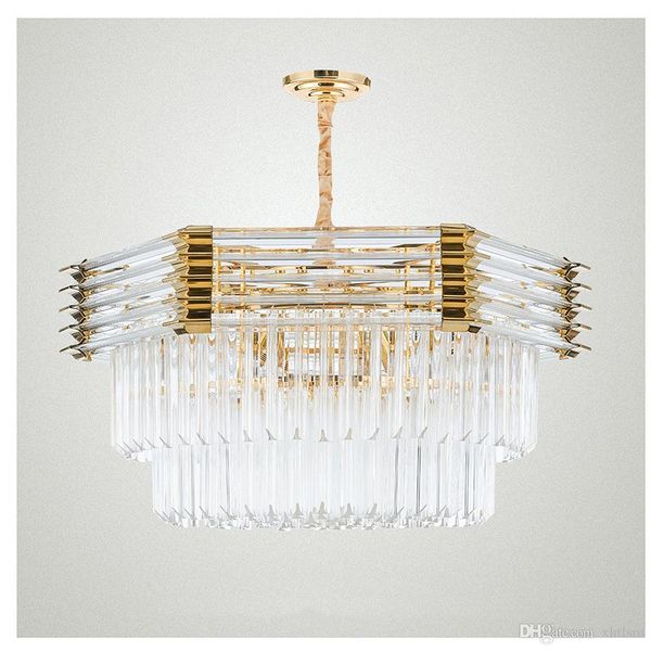 

творческая личность моды роскошь свет постмодернистской хрустальной люстры nordic простой кристалл лампы металла гостиной столовая chandelie